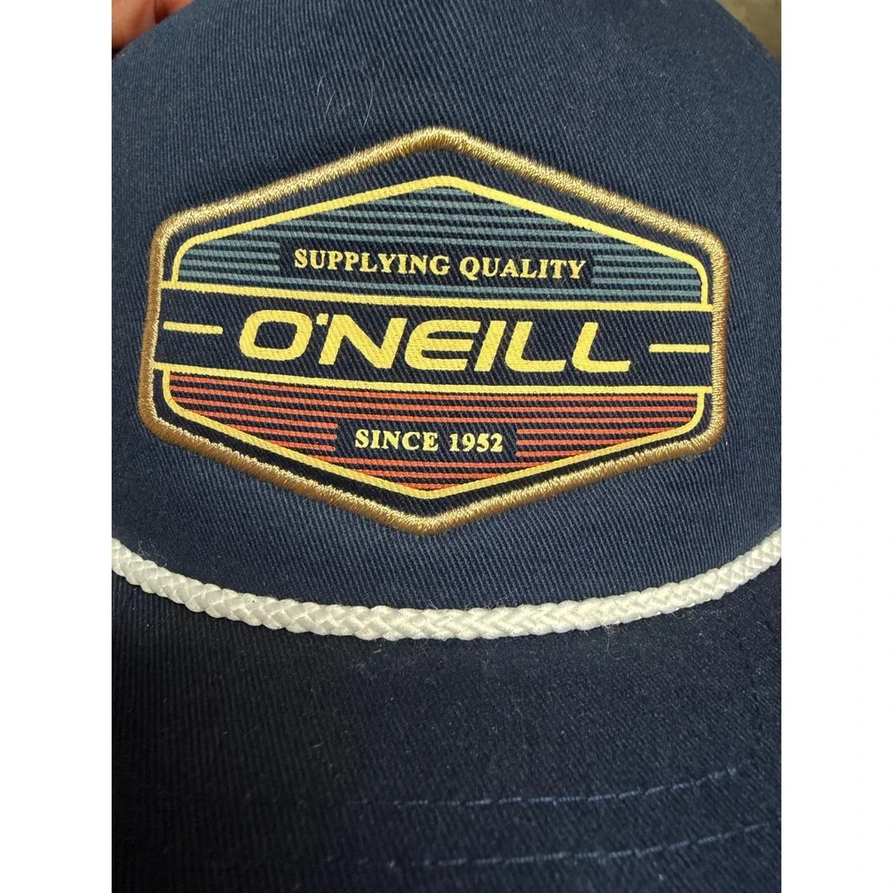 O'Neill Navy Blue Surf Wear Snapback Mesh Rope Trucker Hat‎